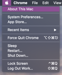 About This Mac