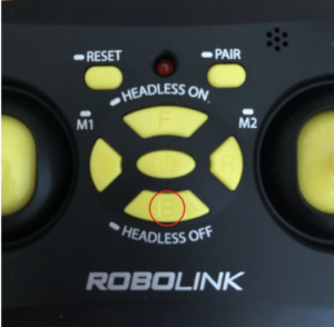 CoDrone Mini remote B button