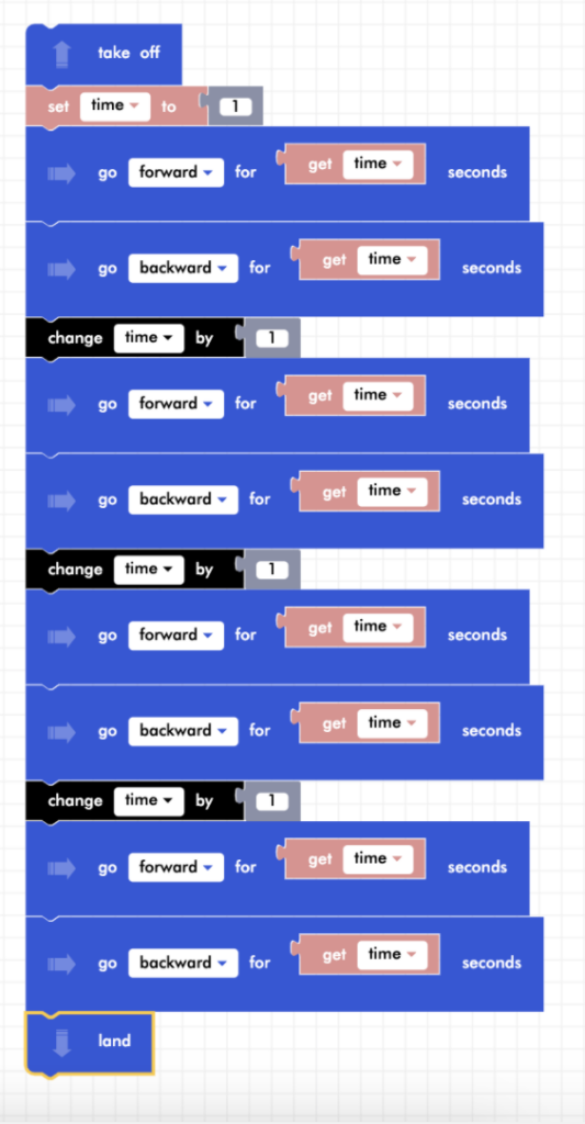 Shuttle run program without loops
