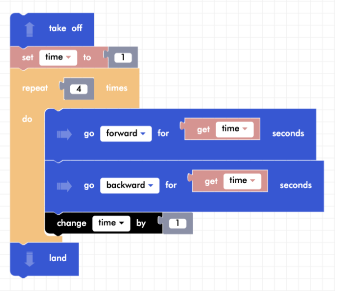 Shuttle run program with loops