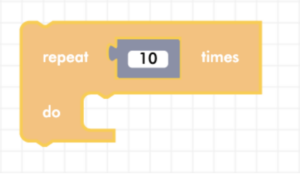 Blockly for loop block - repeat