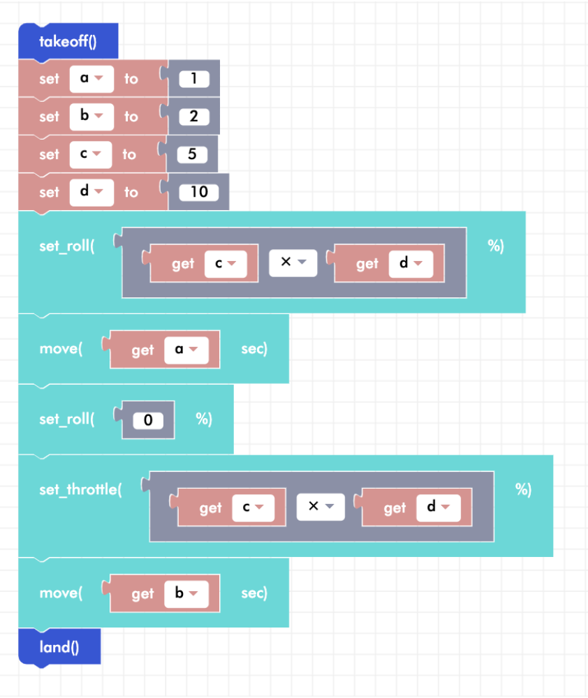 Blockly Senior variable math program