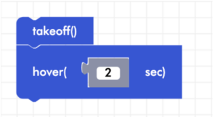 Blockly Senior takeoff and hover blocks