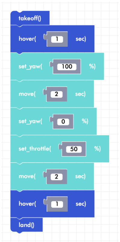 Blockly Senior flight variables program with reset directions