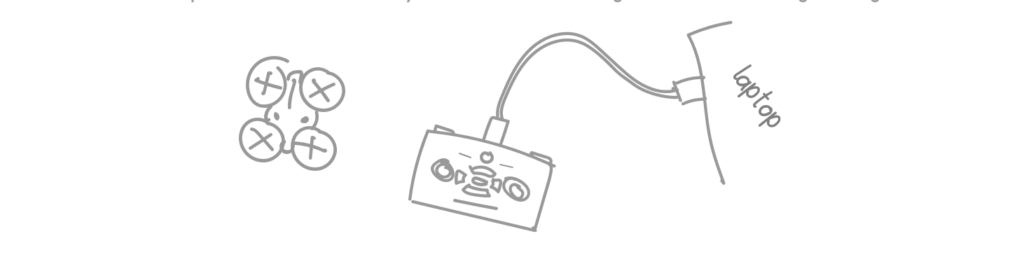 CoDrone remote connected diagram
