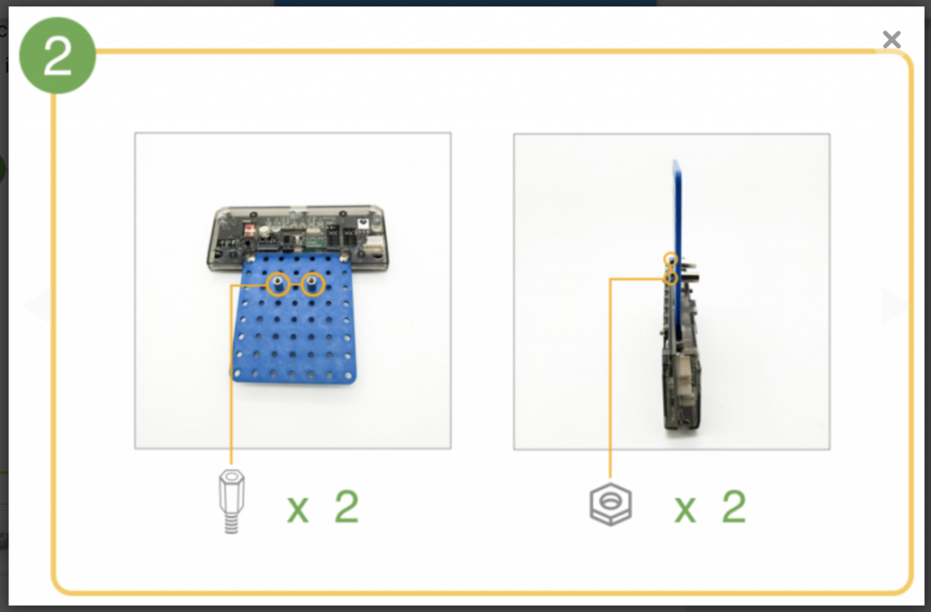 CoDrone remote control build step 2