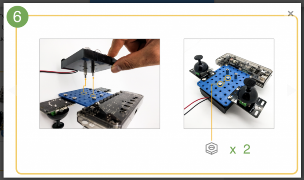 CoDrone remote control build step 6