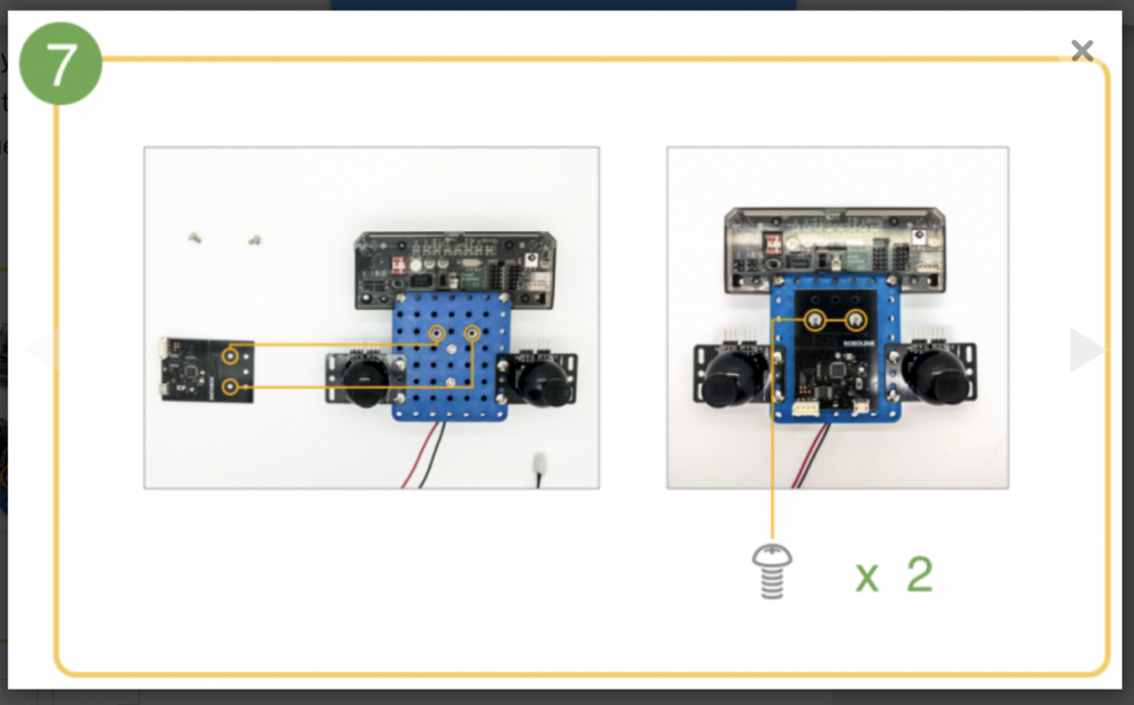 CoDrone remote control build step 7