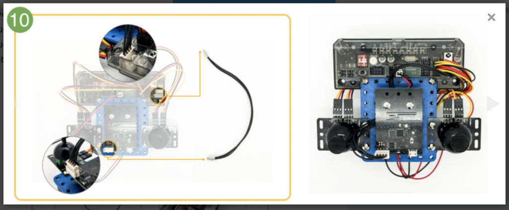 CoDrone remote control build step 10