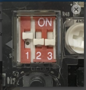 CoDrone remote control DIP switches in upload mode