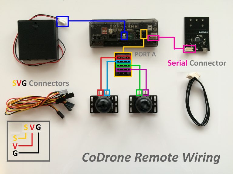 CoDrone remote control wiring