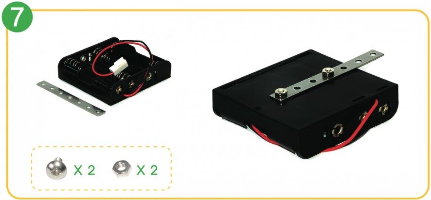 7-hole silver frame&battery pack