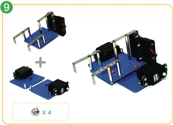 Bolts Short Standoffs Blueboards Motors
