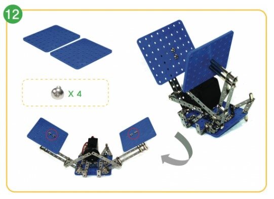 Clapping Monkey Bot hands and battery box1
