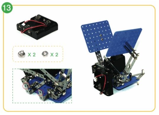 Clapping Monkey Bot hands and battery box2