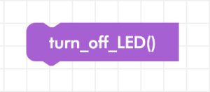Blockly Senior turn off LED block