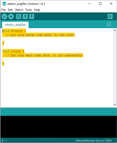 Sketch Void Setup and loop