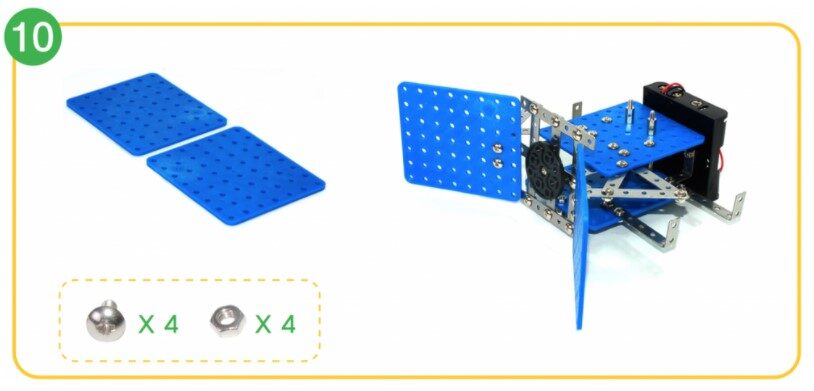 Soccer Bot Shields, motors, and Smart Inventor Board1