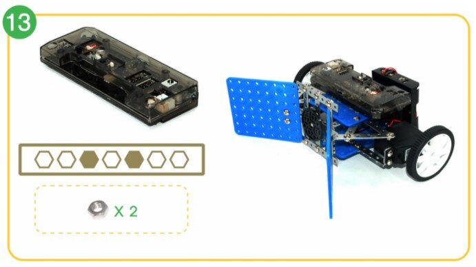 Soccer Bot Shields, motors, and Smart Inventor Board4