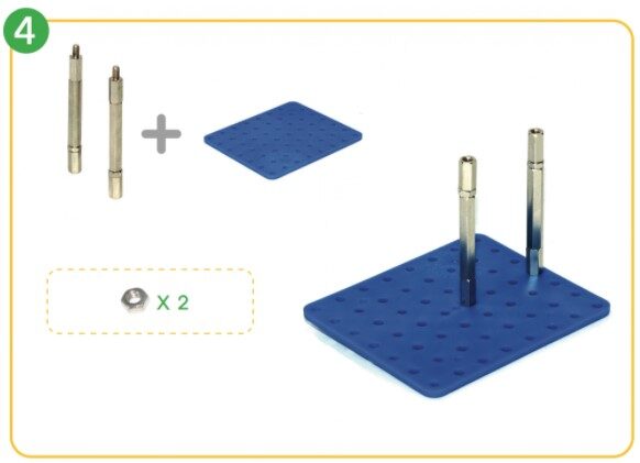 Standoffs attached to Blueboard