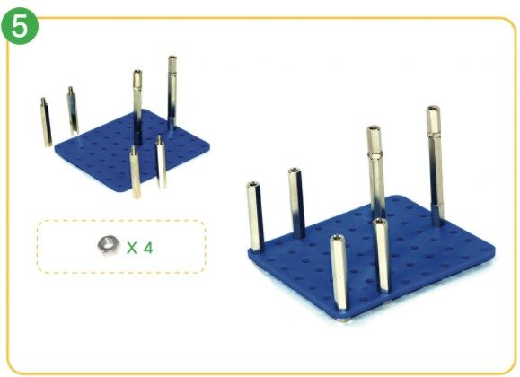 Standoffs attached to Blueboard2