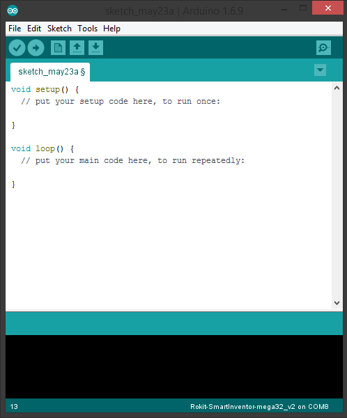 Blank Arduino sketch
