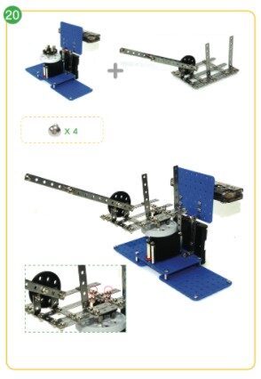 motor, arm, wheel, and base1
