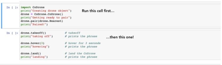 CoDrone with Python - takeoff