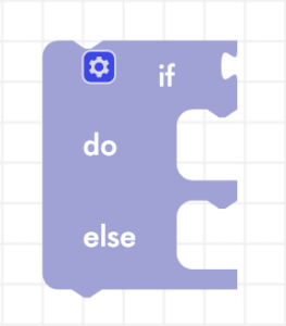 CoDrone Blockly junior if else conditional block
