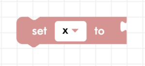 CoDrone Blockly set to variable block