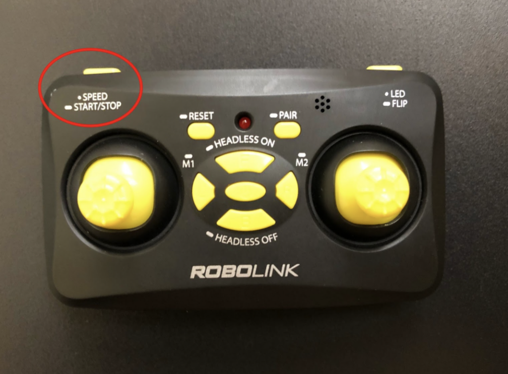 CoDrone Mini remote left shoulder