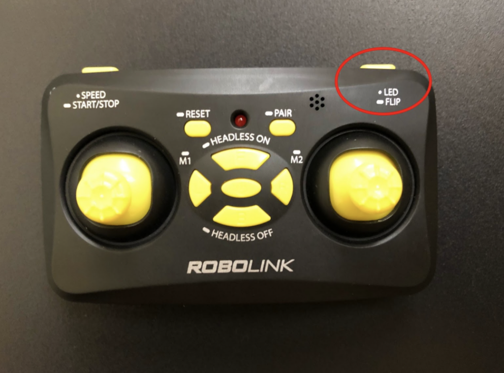 CoDrone Mini remote right shoulder