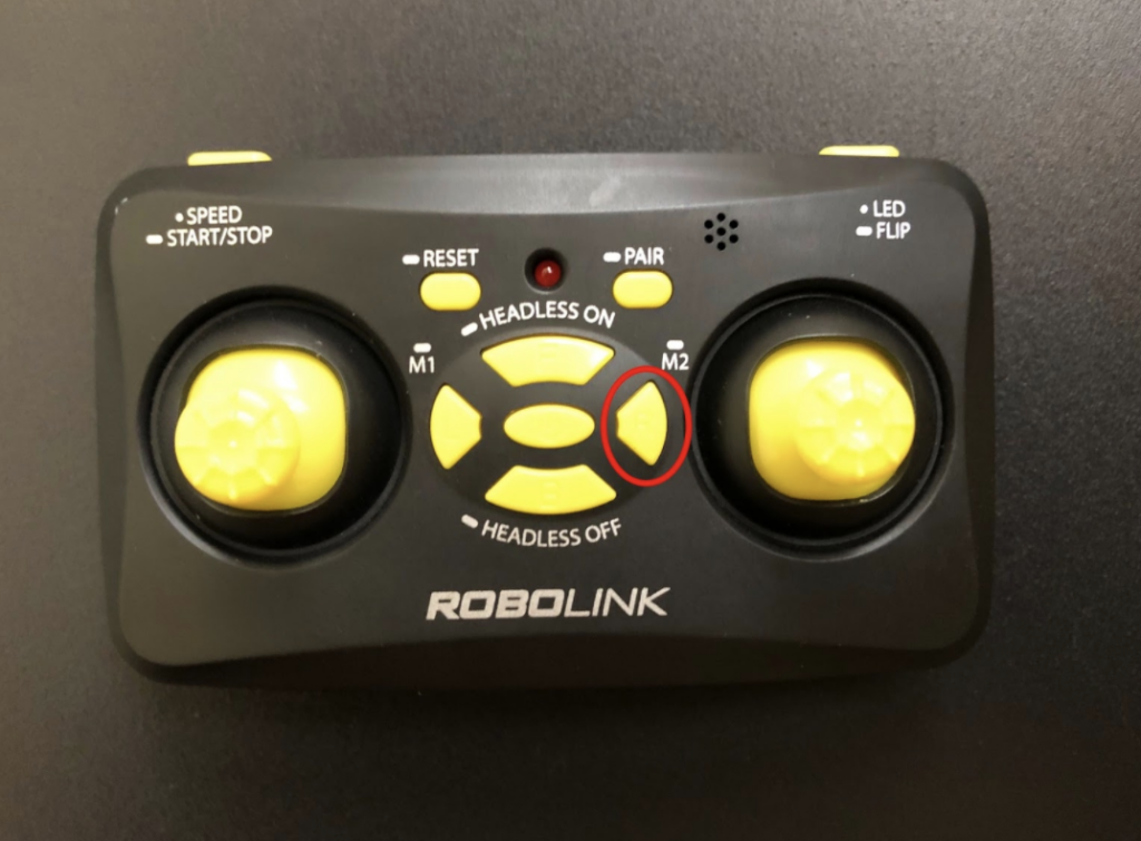 CoDrone Mini remote R button