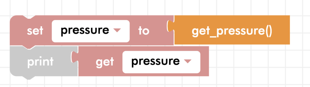 Blockly Senior pressure variable