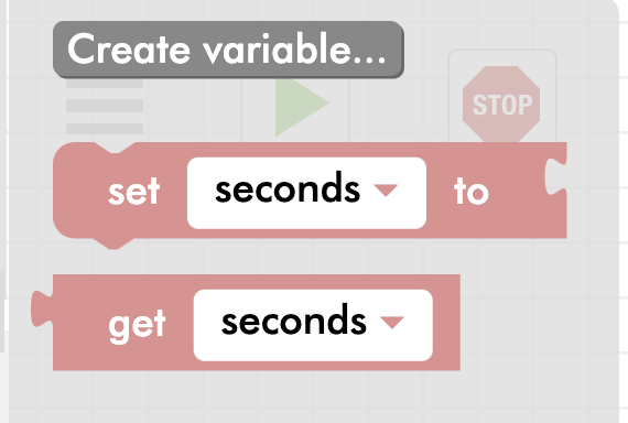 zumi blockly set and get variables