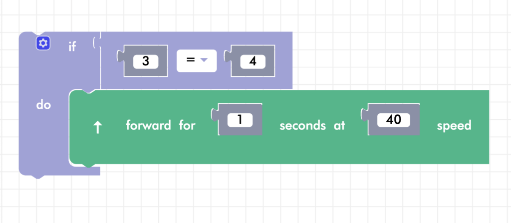 zumi blockly equals 3