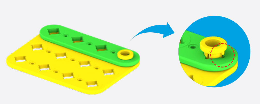 Assemble Buildy Bots parts